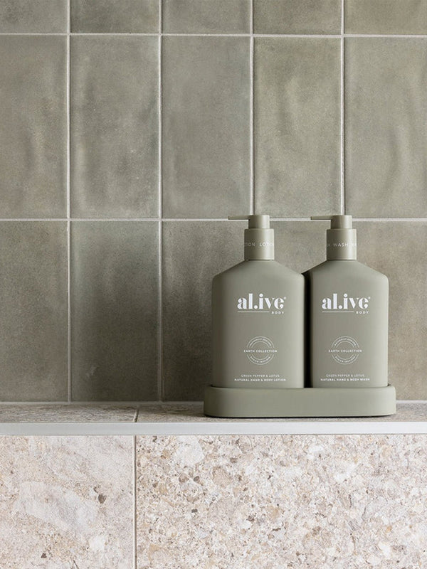 Alive Body Wash & Lotion Duo | Green Pepper & Lotus
