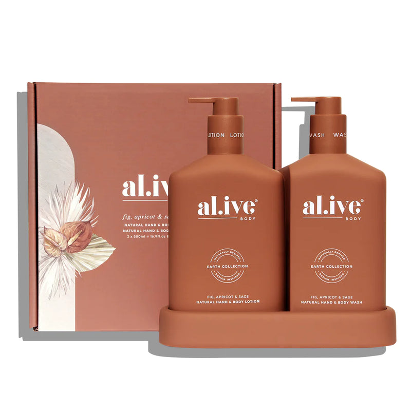 Alive Body Wash & Lotion Duo | Fig, Apricot & Sage