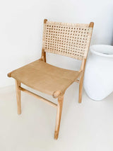 Casa Palma Dining Chair | Leather Rattan Mix | PRE ORDER