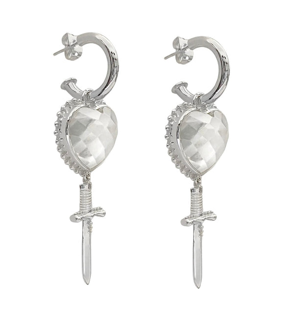 Juliet Silver Earrings | Crystal Quartz