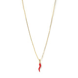 Cornicello Red Charm Necklace