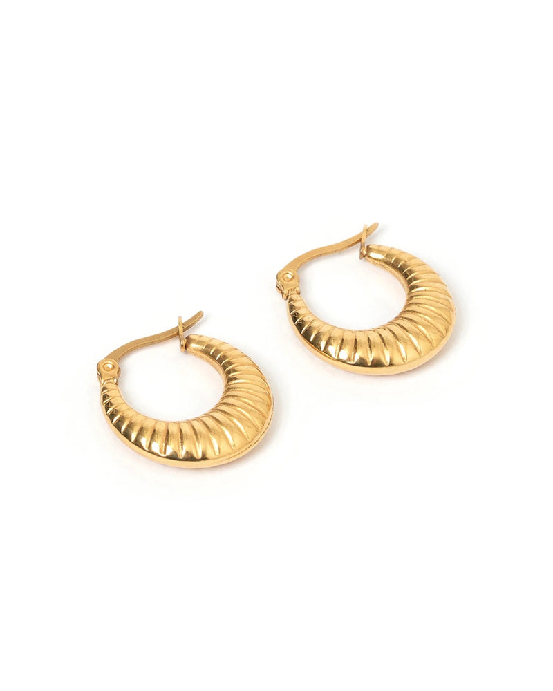 Portia Gold Hoop Earrings