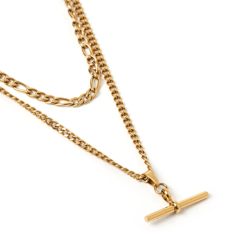 Marcella Double Stack Gold Necklace