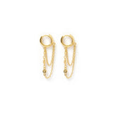 Paloma Gold Huggies Earrings