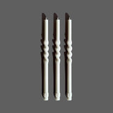 Spiral Tapers Candles | Stone | Set of 3
