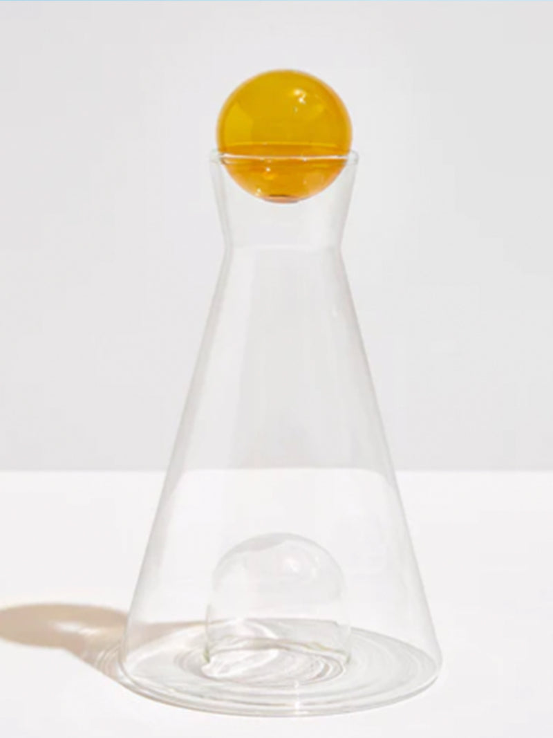 Fazeek Vase Versa Carafe - Clear / Amber