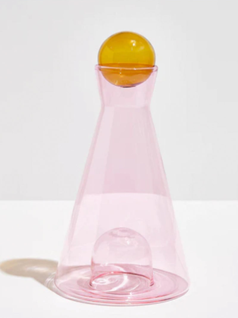 Fazeek Vase Versa Carafe - Pink / Amber