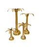 Brass Palm Candle Holders