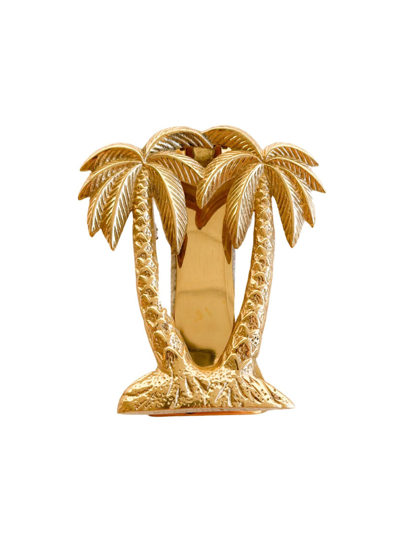 Haveli & Co Brass Palm Door Knock - Gold