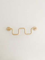 Haveli & Co Curvy Brass Drawer Handle Set - 20cm 