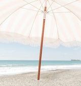 Business & Pleasure Co Holiday Beach Umbrella - Pink Crew Stripe