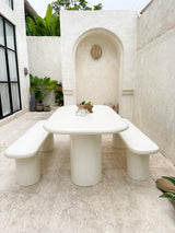 Haveli & Co Avanti Indoor/Outdoor Concrete Dining Table - White